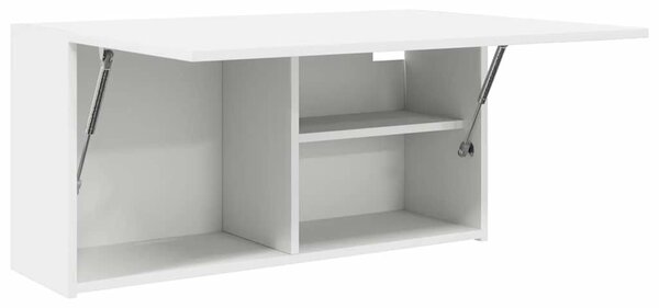 VidaXL fehér szerelt fa fali fürdőszobaszekrény 80x25x40 cm