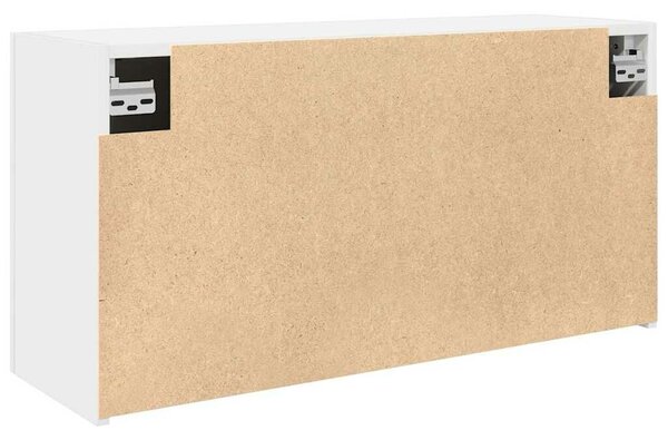 VidaXL fehér szerelt fa fali fürdőszobaszekrény 80x25x40 cm