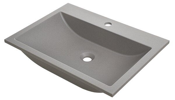 Laveo Albano, gránit mosogató 600x440x122 mm, szürke, LAV-VGA1510T