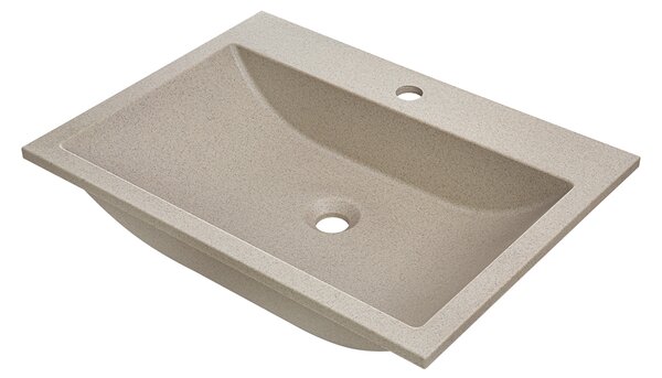 Laveo Albano, gránit mosogató 600x440x122 mm, bézs, LAV-VGA1410T
