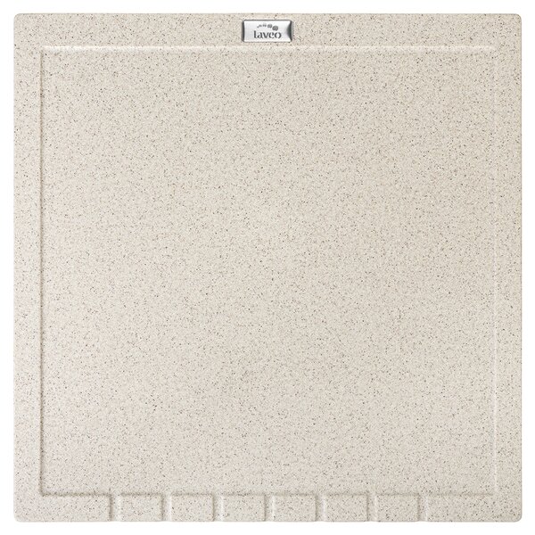 Laveo Halvo, gránit csepptálca 350x350x25 mm, bézs, LAV-OBA_401T