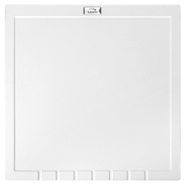 Laveo Halvo, gránit csepptálca 350x350x25 mm, fehér, LAV-OBA_601T