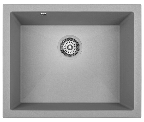 Laveo Ibiza, 1 kamrás gránit mosogató 560x460x220 mm, szürke, LAV-SBI_510U