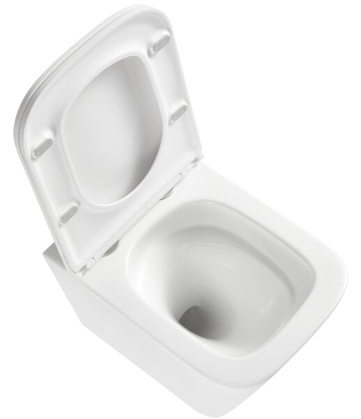 Erga Mery+, fali WC-csésze 515x360x360 mm, Tornado 2 perem nélküli + lassú záródású WC-ülőke, fehér, ERG-V03-MERY-TO2-WH