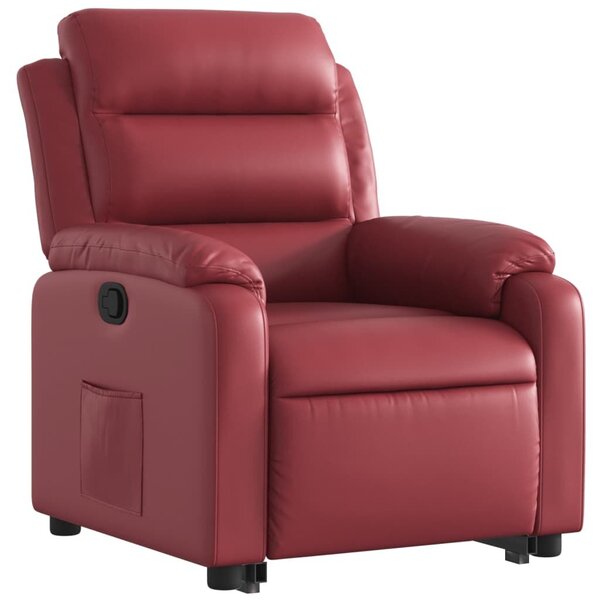VidaXL bordó műbőr álló dönthetőfotel