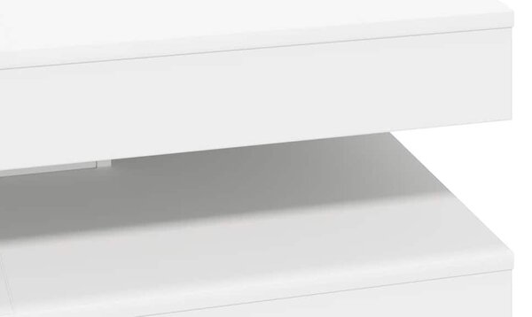 VidaXL fehér dohányzóasztal 360 fokban forgatható 90x90x34,5 cm