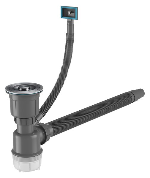 Erga HD, 1 kamrás acél mosogató 470x450x210 mm, grafit, ERG-MLS-HD4745B