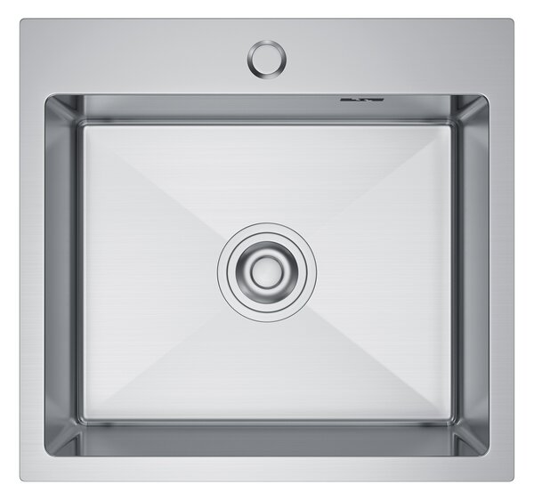 Erga HD, 1 kamrás acél mosogató 480x450x210 mm, acél, ERG-MLS-HD4845