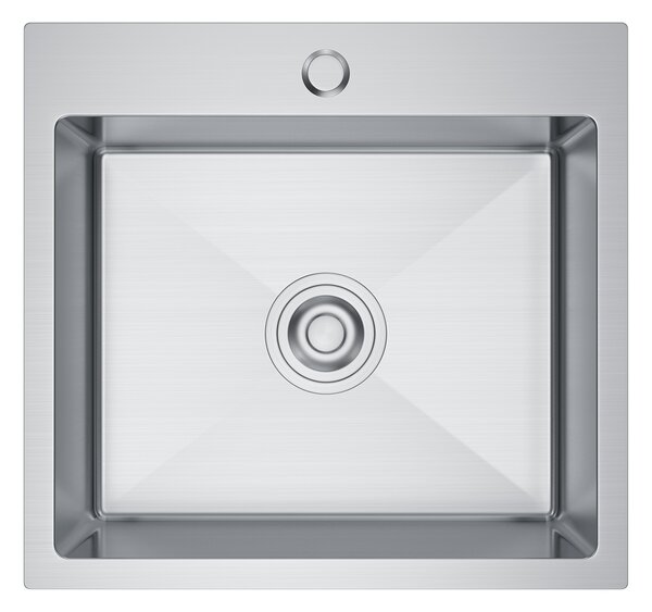 Erga HD, 1 kamrás acél mosogató 500x450x210 mm, acél, ERG-MLS-HD5045