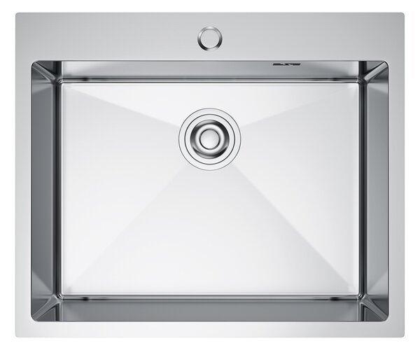 Erga HD, 1 kamrás acél mosogató 600x500x210 mm, acél, ERG-MLS-HD6050X