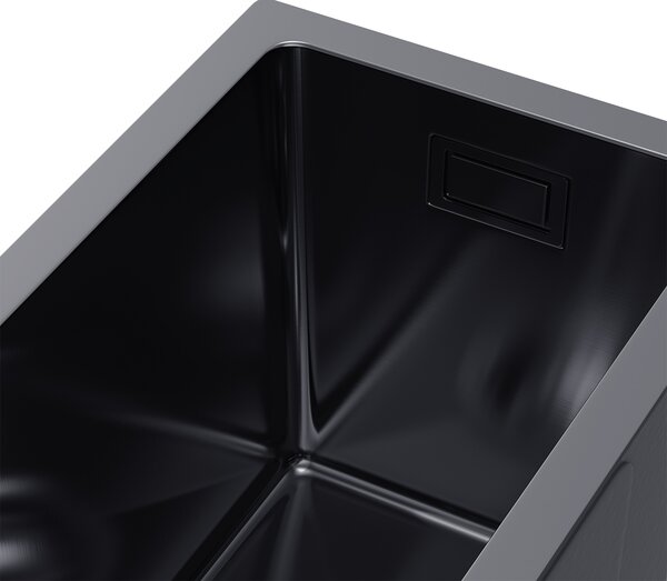 Erga HD, 1 kamrás acél mosogató 220x440x210 mm, grafit, ERG-MLS-HD2244B