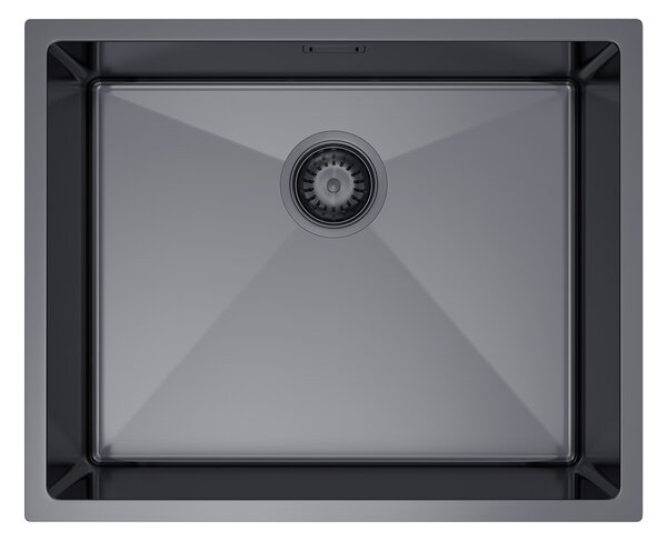 Erga HD, 1 kamrás acél mosogató 540x440x210 mm, grafit, ERG-MLS-HD5444B