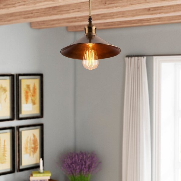 Bronzszínű mennyezeti lámpa fém búrával ø 24 cm Berceste – Opviq lights