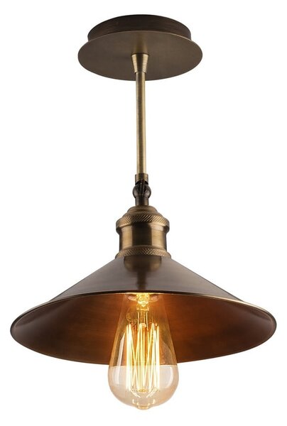 Bronzszínű mennyezeti lámpa fém búrával ø 24 cm Berceste – Opviq lights
