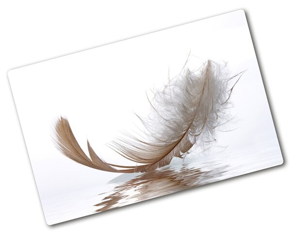 Üveg vágódeszka Feather víz