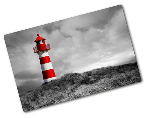 Üveg vágódeszka fényképpel Lighthouse minőség