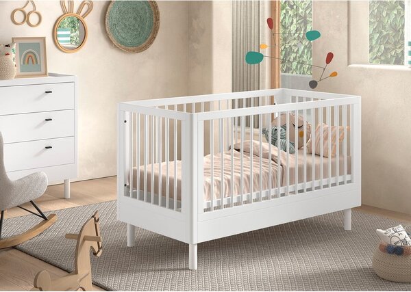 Fehér bükkfa babaágy 70x140 cm Forrest – Vipack