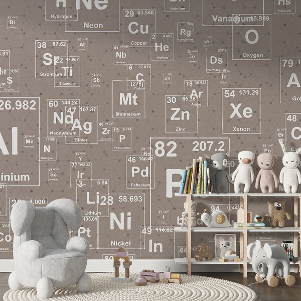 Fotótapéta A periódusos rendszer megjelenített elemei, Fotótapéta design, w00713v1 : Uwalls.hu