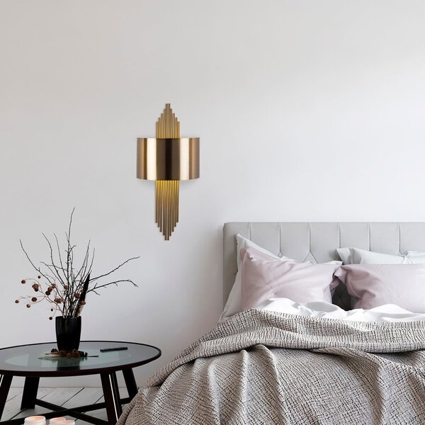 Aranyszínű fali lámpa Rayi – Opviq lights