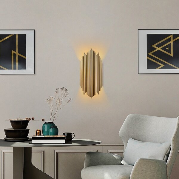 Aranyszínű fali lámpa Kara – Opviq lights