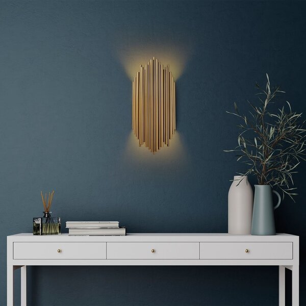 Aranyszínű fali lámpa Kara – Opviq lights