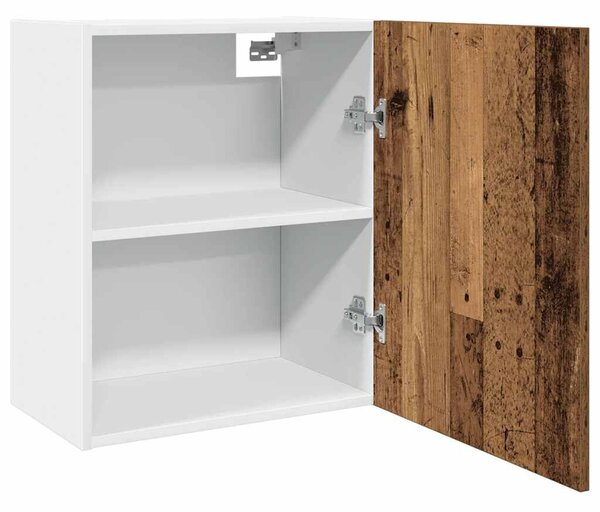 VidaXL 2 db antik fa színű szerelt fa függő szekrény 50 x 31 x 60 cm