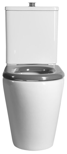 Sapho Sapho, DARIO RIMLESS WC kombi tál tartállyal, alsó/hátsó hulladék, fehér, MC102