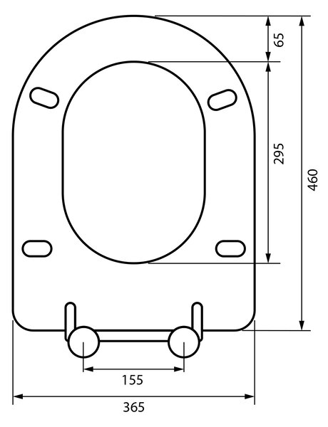 Sapho Sapho, MEDIC WC-ülőke, Slim, Soft Close, duroplast, fehér, MC102-113