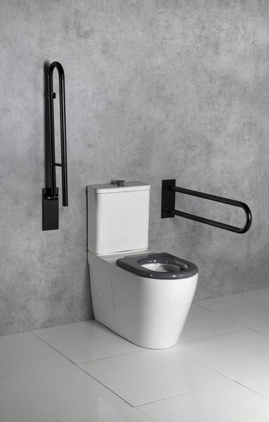 Sapho Sapho, DARIO RIMLESS WC kombi tál tartállyal, alsó/hátsó hulladék, fehér, MC102