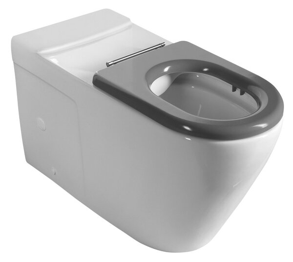 Sapho Sapho, MEDIC RIMLESS tál kombi WC-hez, alsó/hátsó hulladék, fehér, MC102-111