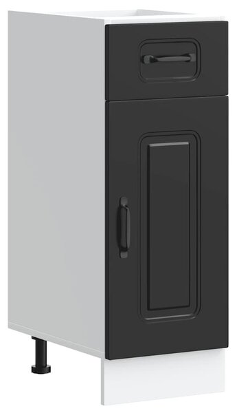 VidaXL Konyhai alapszekrény Kalmar fekete színű műfa