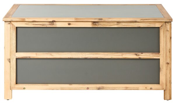 Párnatartó láda ACATE 121 cm 72 cm Szürke
