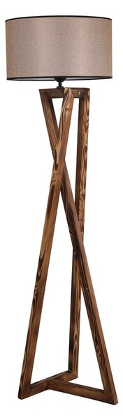 Barna állólámpa textil búrával (magasság 149 cm) Maçka – Opviq lights