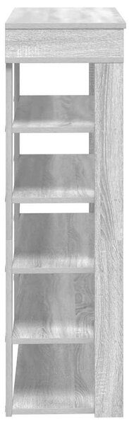 VidaXL szürke sonoma színű szerelt fa cipőtartó 80x30x98 cm