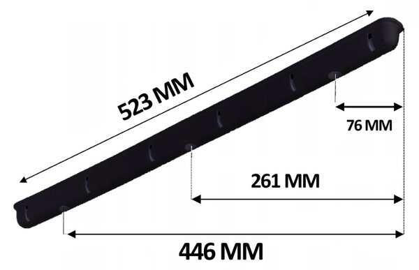 Erga Erga, mennyezeti akasztó ruhaszárításhoz 6x100 cm, fekete, ERG-SEP-10SUSSU6PCZ10