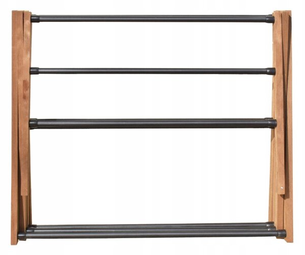 Erga Aurora, ruhaszárító állvány 73x37x97 cm álló, barna-fekete, ERG-SEP-10SUSDRAURDSM