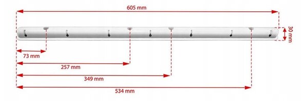 Erga Erga, mennyezeti akasztó ruhaszárításhoz 7x160 cm, fekete, ERG-SEP-10SUSSU7PCZ16