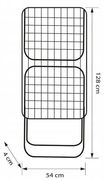 Erga Model 101, ruhaszárító 177x54x91 cm, fehér, ERG-SEP-10SUSSTMOD101