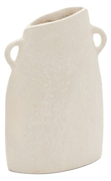 Krémszínű kézzel készített váza (magasság 27 cm) Neti – Kave Home