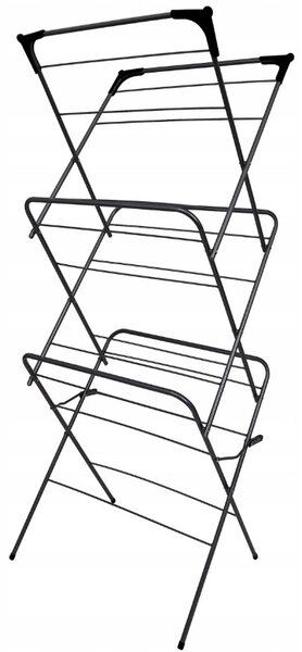 Erga Model 151 Fekete, ruhaszárító 59,5x52,2x130,5 cm, fekete, ERG-SEP-10SUSST151BLA