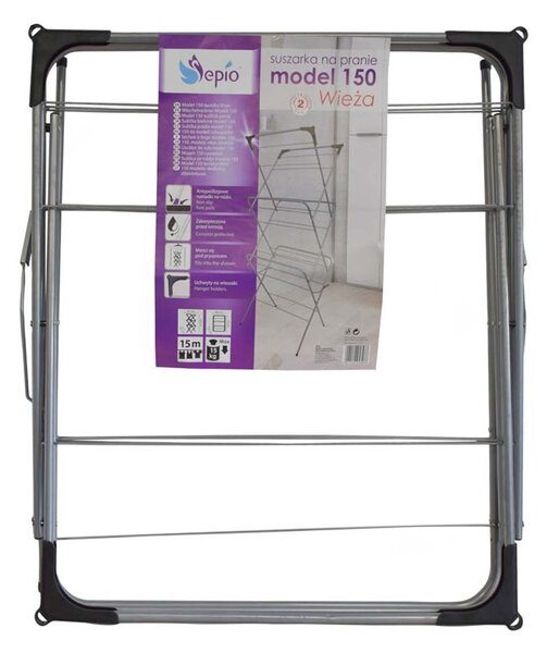 Erga Model 150, 3 szintes ruhaszárító 59,5x52,2x130,5 cm, fehér, ERG-SEP-10STWIE000A02