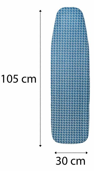 Erga Model 103, vasalódeszka 125x33,5x87 cm, ezüst-kék minta, ERG-SEP-10DESPRMOD103