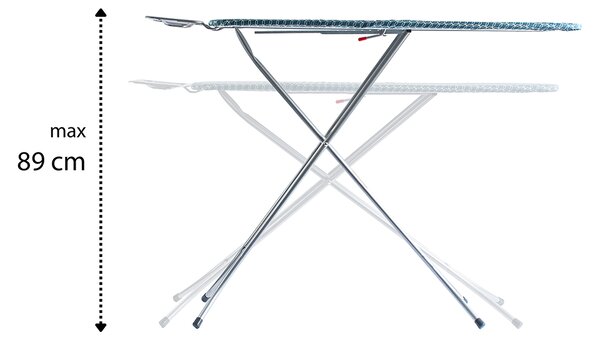 Erga Model 103, vasalódeszka 125x33,5x87 cm, ezüst-kék minta, ERG-SEP-10DESPRMOD103