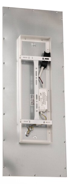Lindby LED panel Livel, CCT, 80 cm x 30 cm, távvezérléssel, dimmelhető, Alu / szürke / cink, Konyha, Alumínium, Modern