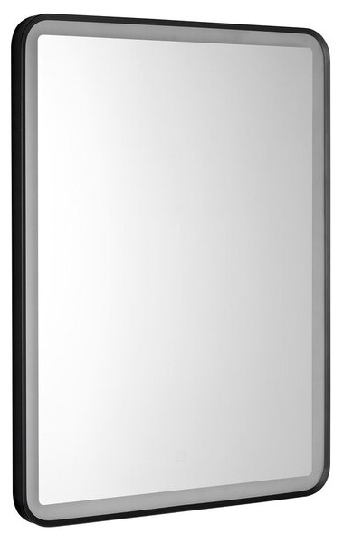 Aqualine Aqualine, SWIDA tükör LED világítással 60x80cm, érintésérzékelős, szabályozható, fekete matt, SW060