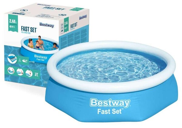 Bestway Kréta 244x66cm Puhafalú medence (8050263) - kék