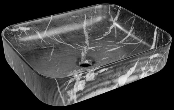 Invena Florina, asztali mosogató 510x400x130 mm, kőutánzat, INV-CE-40-723-C