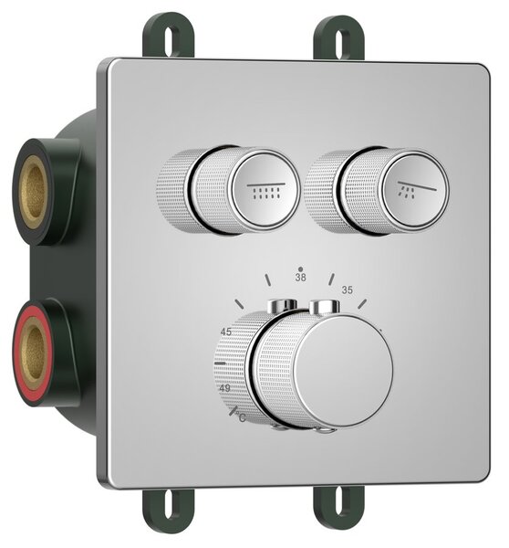 Sapho Sapho, SMARTSELECT rejtett zuhanycsaptelep, doboz, 2 konnektor, króm, RP042