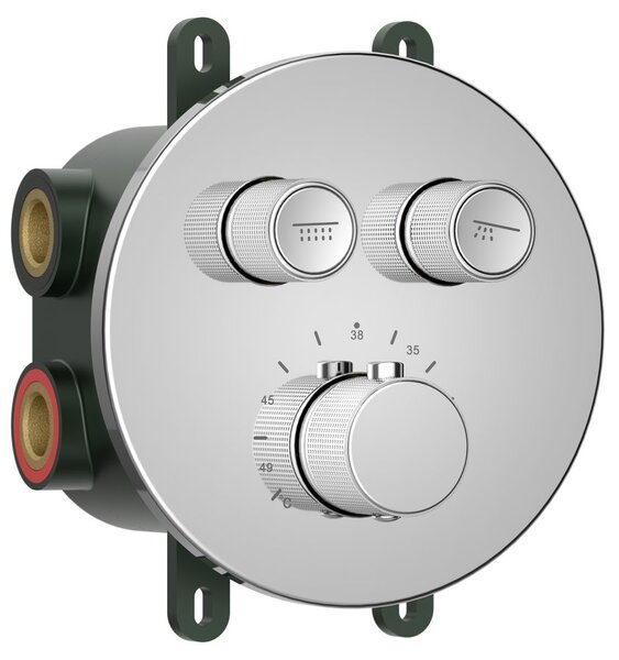 Sapho Sapho, SMARTSELECT rejtett zuhany csaptelep, doboz, 2 konnektor, króm, RP032