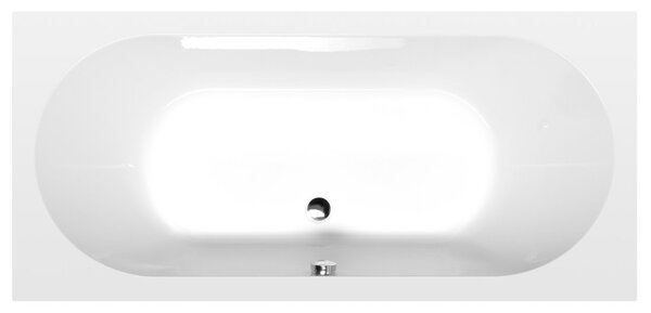 Aqualine Aqualine, JIZERA négyszögletes kád 170x80x39cm, fehér, G1780